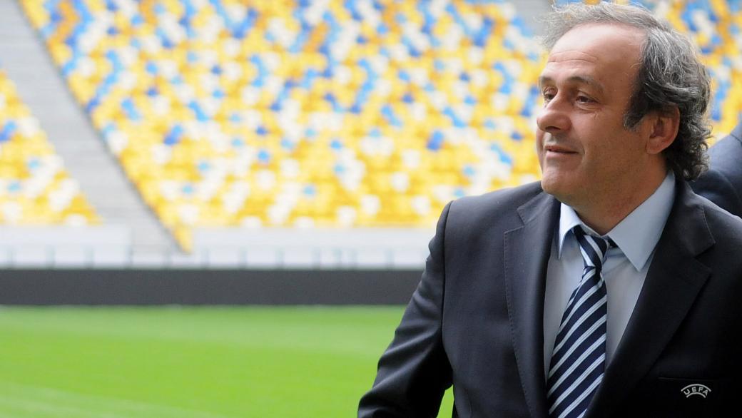 Michel Platini, ex-craque da seleção francesa, hoje presidente da Uefa