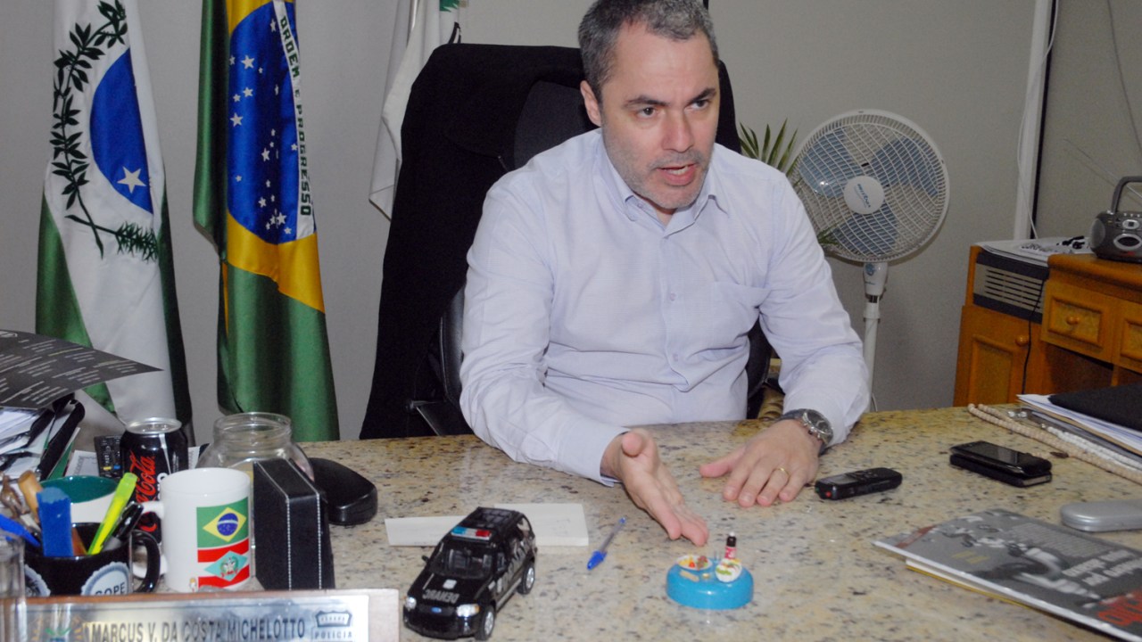 O ex-delegado-geral do Paraná Marcus Michelotto. Nomeado pelo governador Beto Richa em 2011 foi substituído
