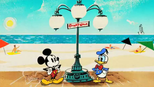 Mickey Mouse e Pato Donald na nova série do ratinho feita pela Disney