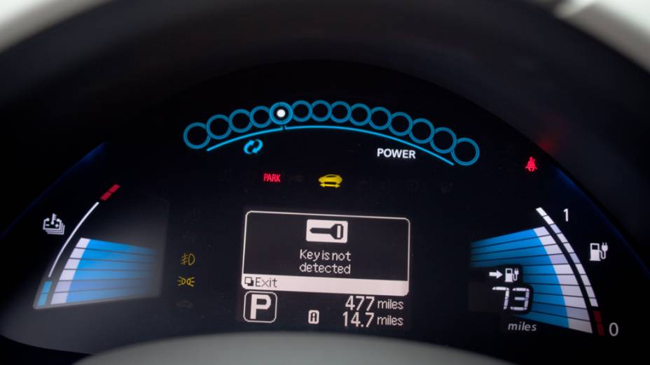 Painel do Nissan Leaf