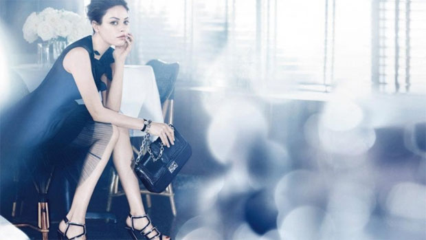 Mila Kunis como garota-propaganda da Dior