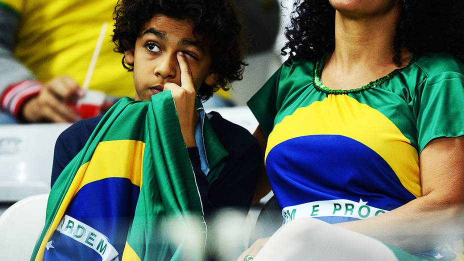 Torcida antes do amistoso entre Brasil e Chile no estádio do Mineirão, em Belo Horizonte