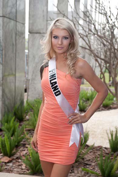 A finlandesa Pia Pakarinen, candidata a Miss Universo 2011