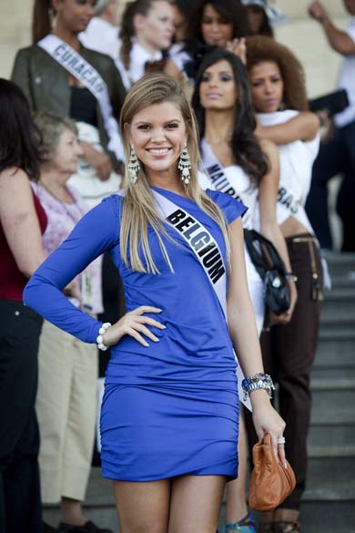 A belga Justine de Jonckheere, candidata a Miss Universo 2011
