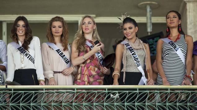Candidatas a Miss Universo 2011 no Jockey Club de São Paulo