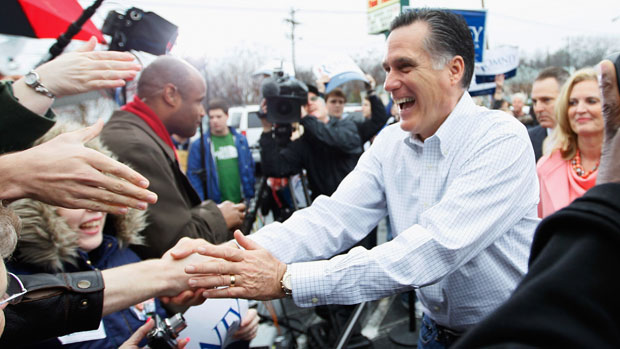 Candidato Republicano a presidência americana, Mitt Romney, na Carolina do Sul - 21/01/2012