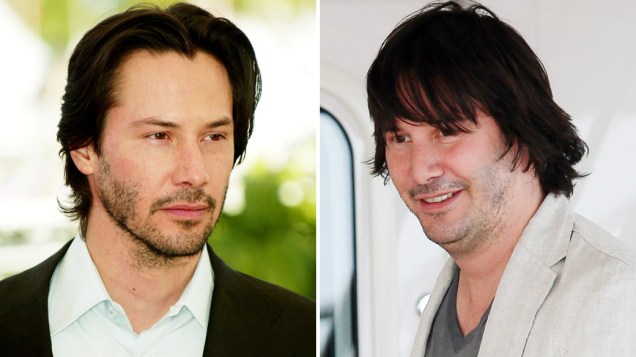 Antes e depois de Keanu Reeves