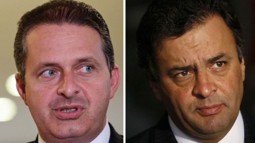 Senador Aécio Neves (PSDB/MG) e o ex-governador de Pernambuco Eduardo Campos (PSB/PE)