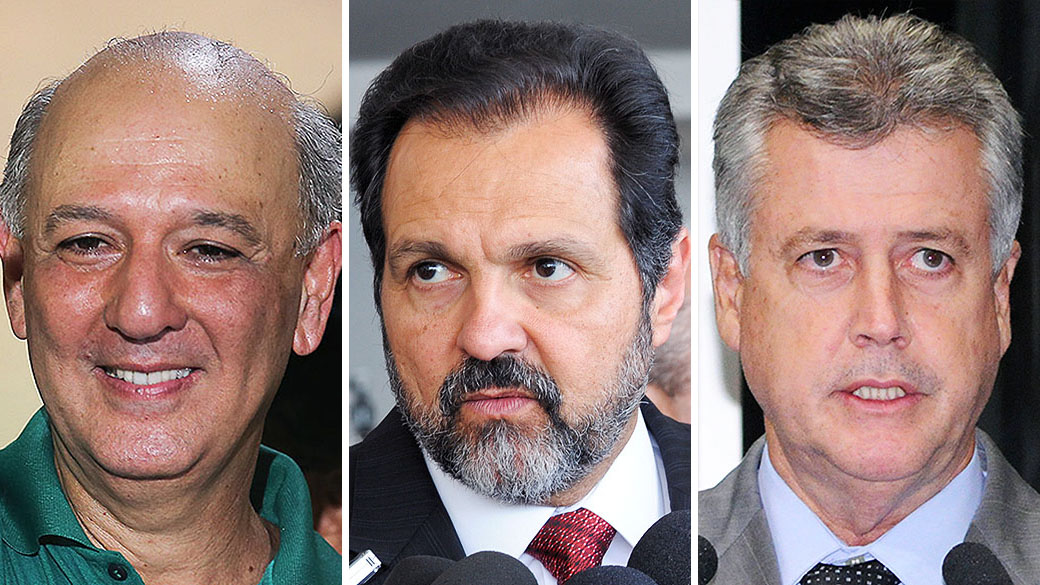 Candidatos ao governo do DF, Arruda (PR), Agnelo Queiroz (PT) , Rodrigo Rollemberg (PSB)