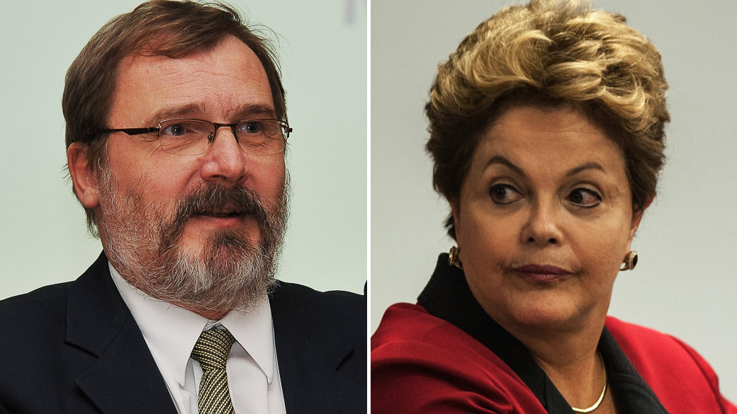 Arno Augustin, secretário do Tesouro e a presidente Dilma Rousseff