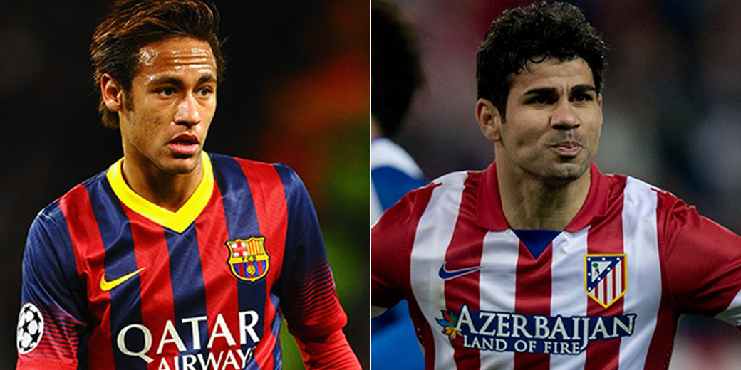 Neymar e Diego Costa