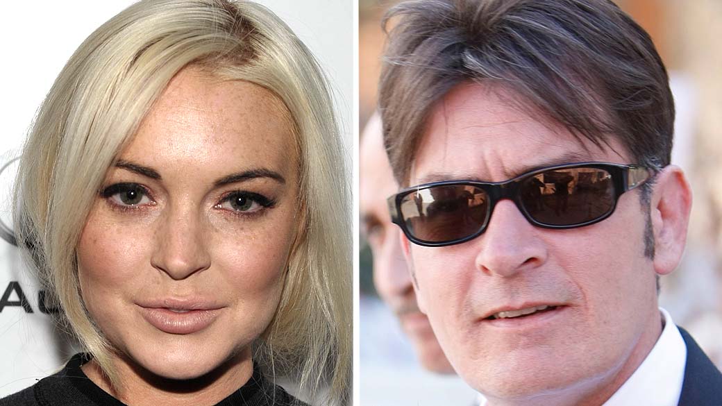 Lindsay Lohan e Charlie Sheen