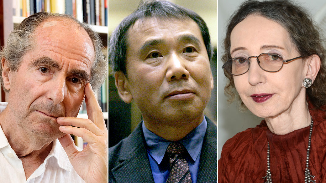 Os favoritos ao Prêmio Nobel de Literatura: Philip Roth, Haruki Murakami e Joyce Carol Oates