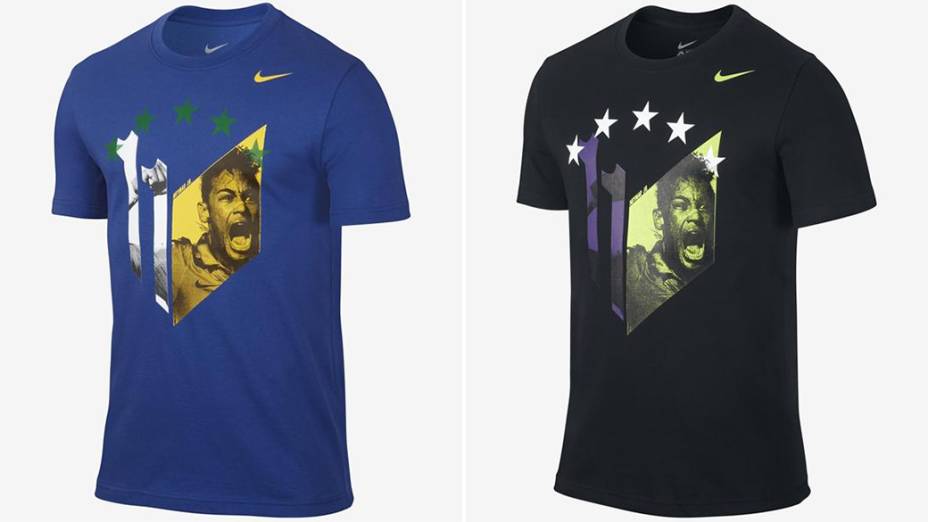 Linha de produtos oficiais da seleção: camisetas Neymar