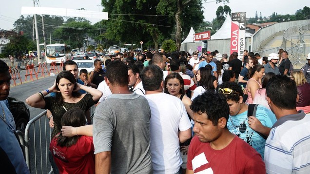 Movimentação de fãs da Madonna antes do show no Morumbi, em São Paulo