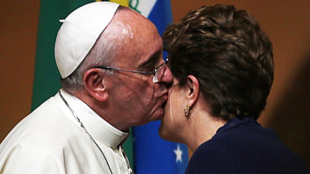 Francisco se encontra com a presidente Dilma e autoridades no Palácio da Guanabara
