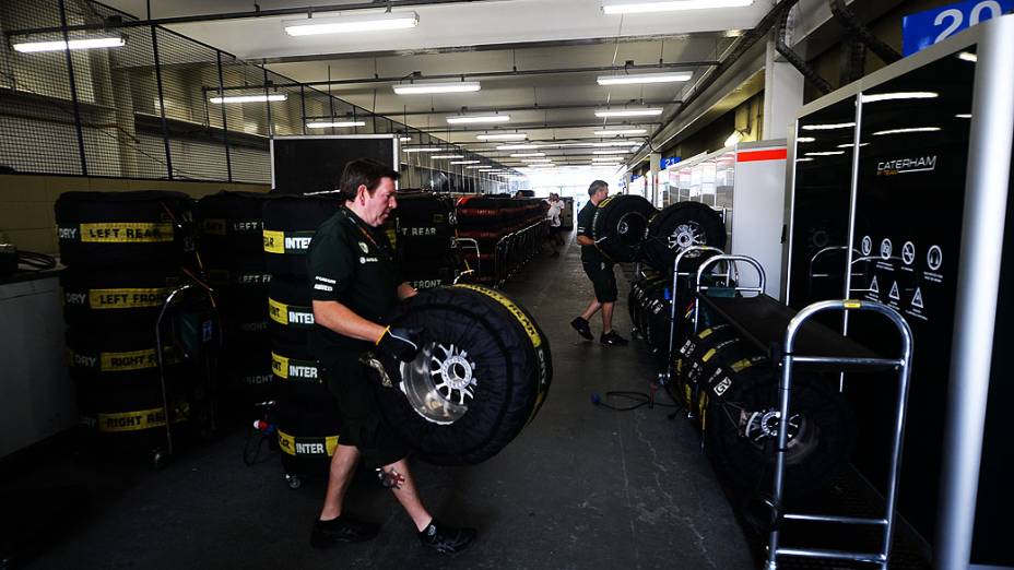 Movimentação no Grande Prêmio do Brasil no circuito de Interlagos, em São Paulo