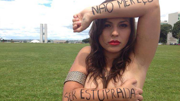 Nana Queiroz, idealizadora da campanha Eu não mereço ser estuprada