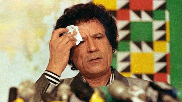 Muamar Kadafi discursa em Trípoli, 1990