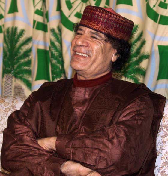 Moamar Kadafi em Trípoli, 2000