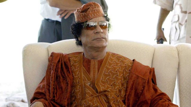 Muamar Kadafi em Trípoli, 2004