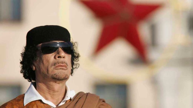 Moamar Kadafi em Minsk, 2008