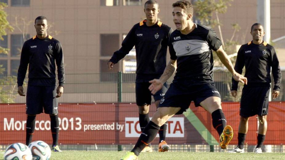 Treino do Atlético-MG antes da estreia no Mundial de Clubes