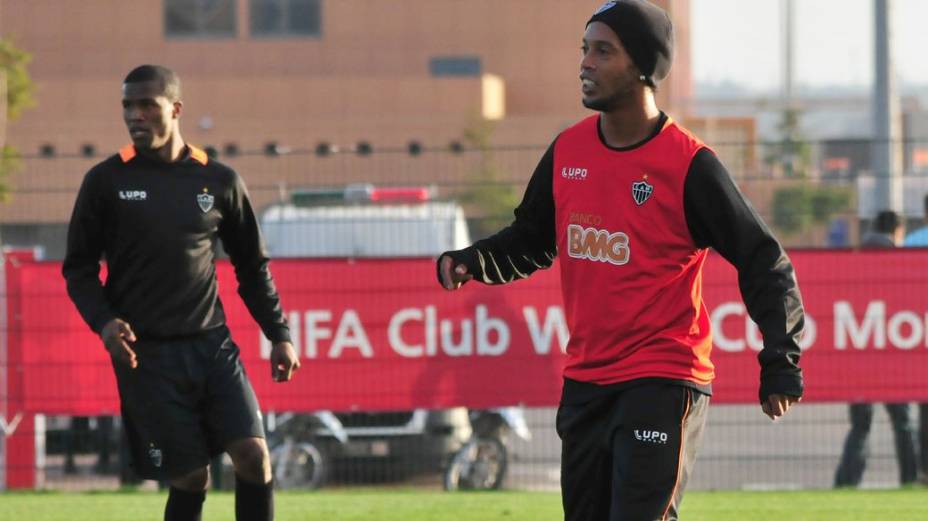 Treino do Atlético-MG antes da estreia no Mundial de Clubes