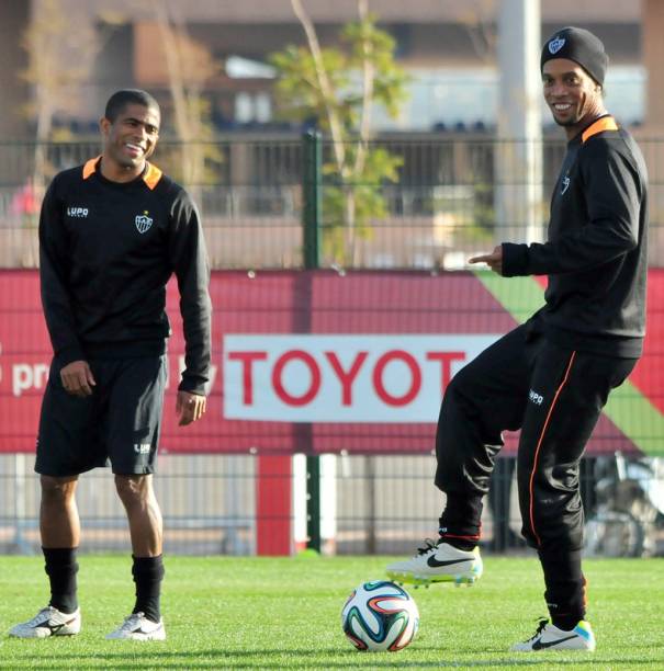 Treino do Atlético-MG antes da estreia no Mundial de Clubes