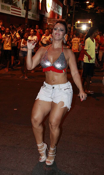 Viviane Araújo no ensaio da Salgueiro, no Rio de Janeiro