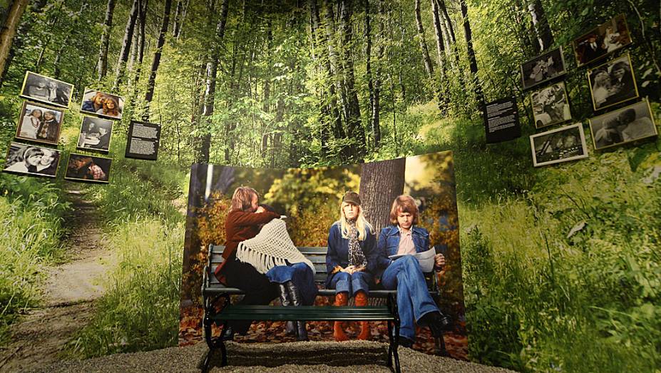 Uma das salas do museu permanente dedicado ao Abba na Suécia