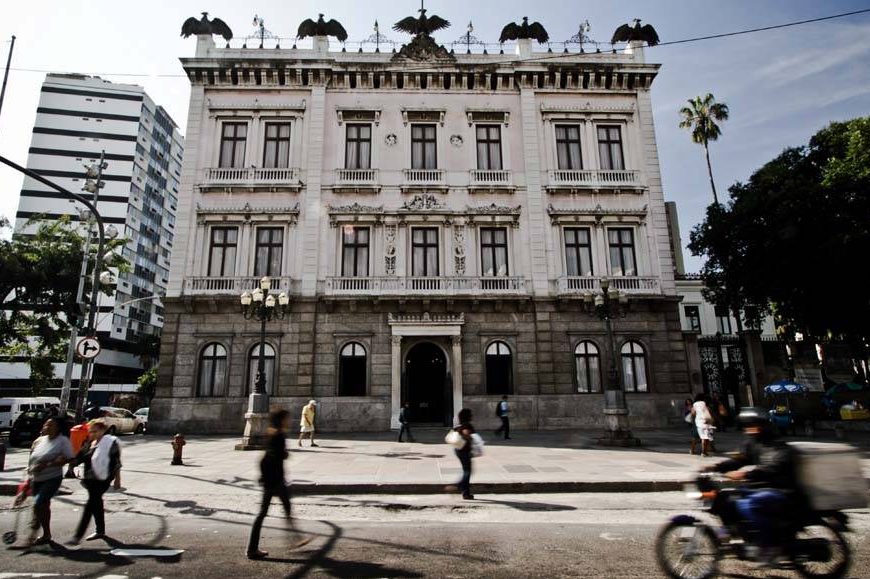 Fachada do Museu da República, no bairro do Catete, Rio de Janeiro