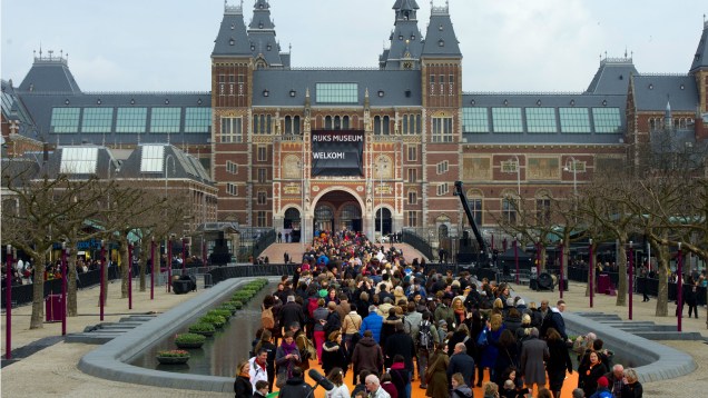 Cerimônia de reabertura do museu Rijksmuseum