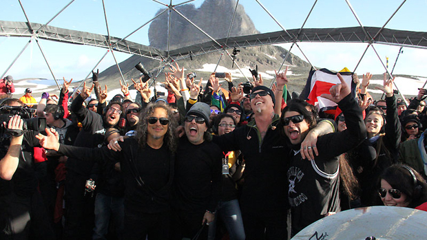 Apresentação do Metallica na Antártida