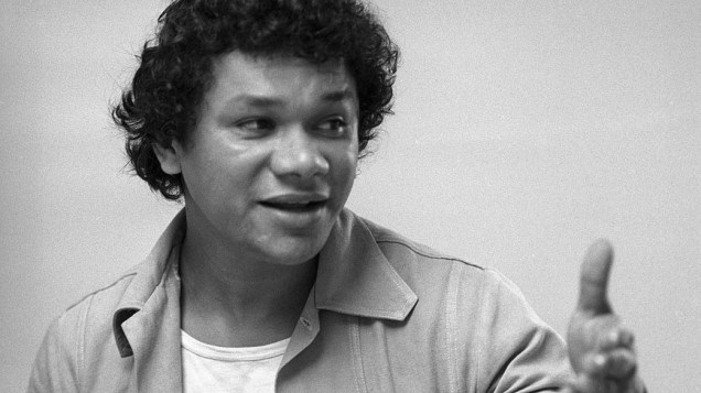 Instrumentista, cantor e compositor brasileiro José Domingos de Morais, conhecido como Dominguinhos. Foto de 1976
