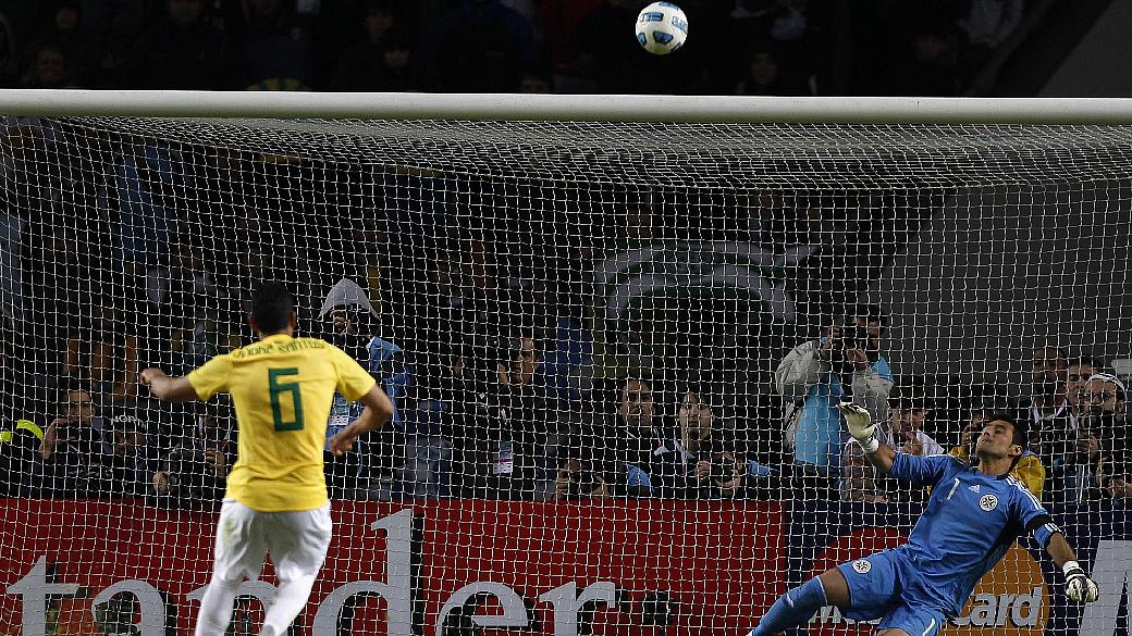 Na Copa América, o Brasil teve a primeira chance de viver o clima de decisão em ma competição oficial: André Santos a desperdiçou