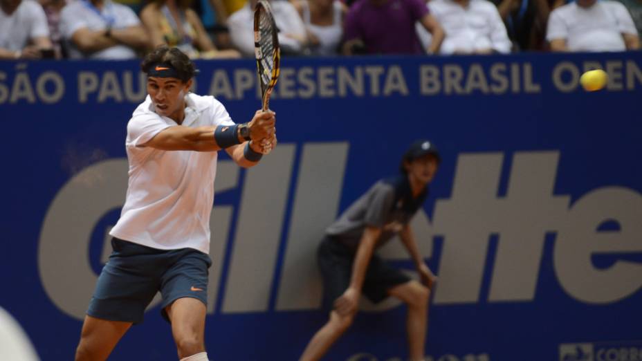 Rafael Nadal estreou com vitoria na chave de duplas do Brasil Open, em São Paulo