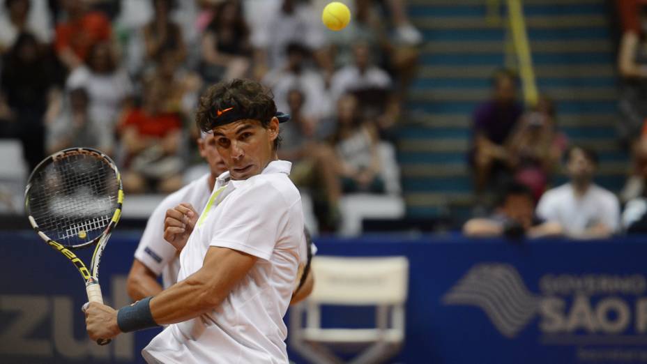 Rafael Nadal estreou com vitoria na chave de duplas do Brasil Open, em São Paulo