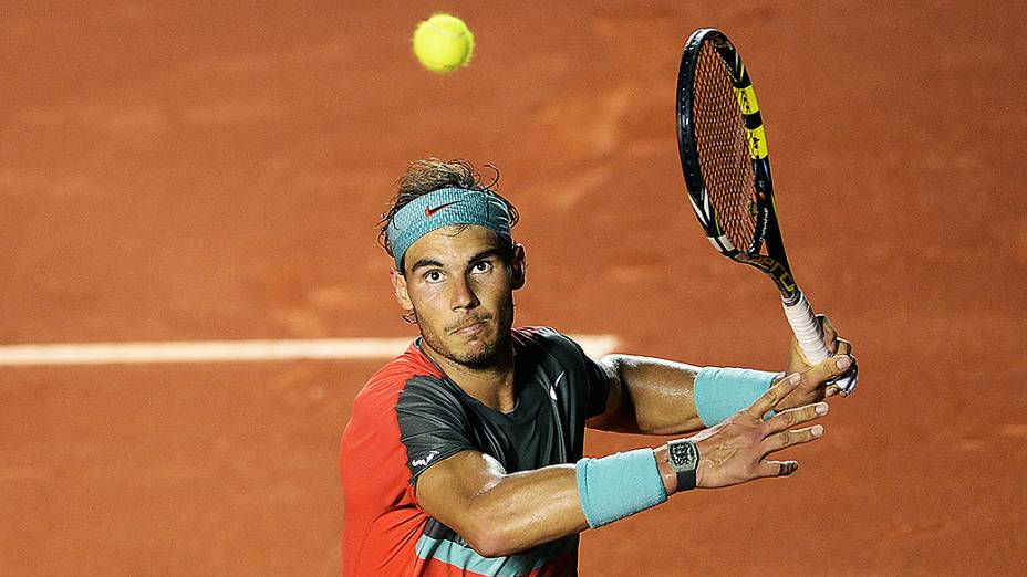 O espanhol Rafael Nadal no Rio Open 2014