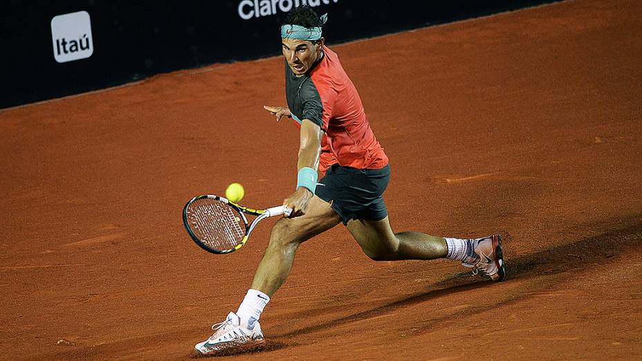 O espanhol Rafael Nadal no Rio Open 2014