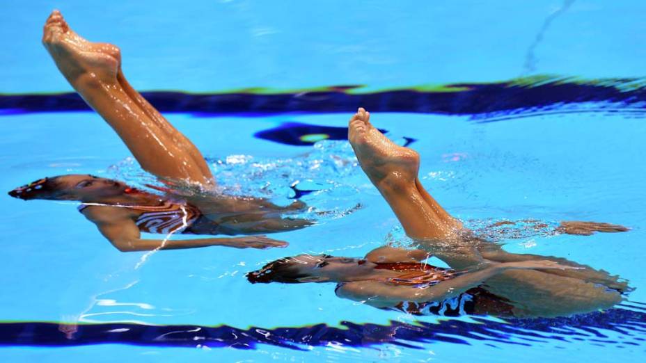 Apresentação de nado sincronizado nos Jogos Olímpicos de Londres 2012