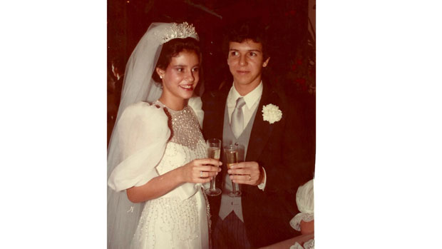Casamento de Narcisa Tamborindeguy e Boninho, em 1983