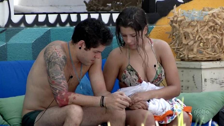 Nasser e Andressa no BBB 13