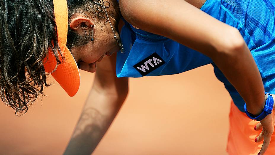 A italiana Nastassja Burnett durante o Rio Open 2014