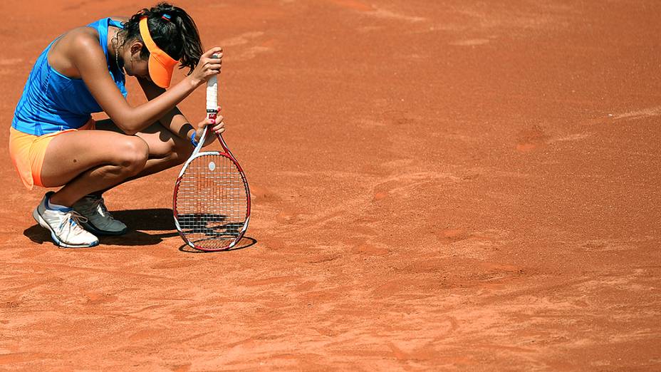 A tenista Nastassja Burnett durante o Rio Open 2014