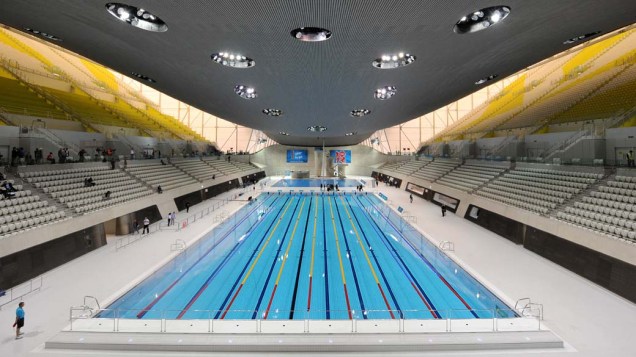 Centro aquático no Parque Olímpico, Londres