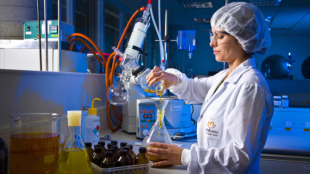 Laboratório de perfumes da Natura