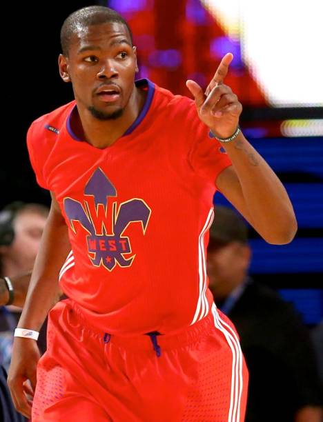 O Jogo das Estrelas da NBA, temporada 2014, em Nova Orleans: Kevin Durant