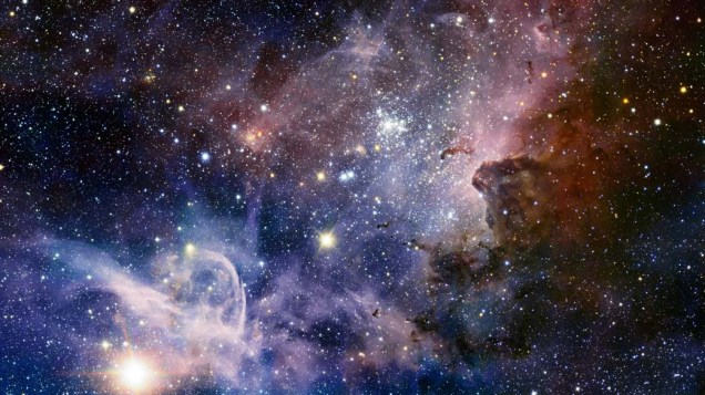 Fotografia em infravermelho mais precisa já tirada da Nebulosa de Carina a partir do deserto do Atacama, Chile