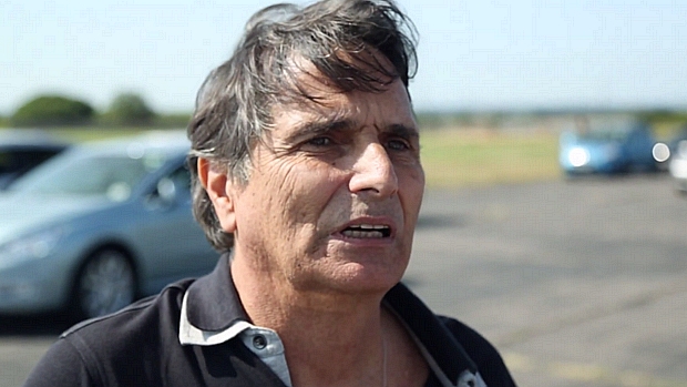 O ex-piloto Nelson Piquet durante entrevista à imprensa britânica em meados de 2013